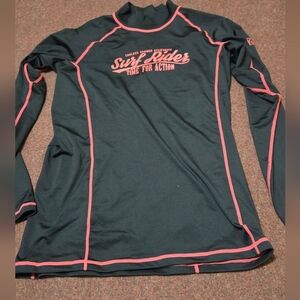 Tesla Surf Rider Rash Guard Ladies Size XL Pink And Black